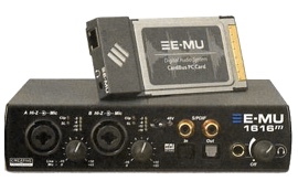 E-mu: 1616m PC-Card mit MicroDock