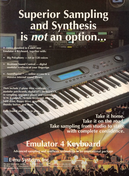 Superior Sampling and Synthesis is not an option...