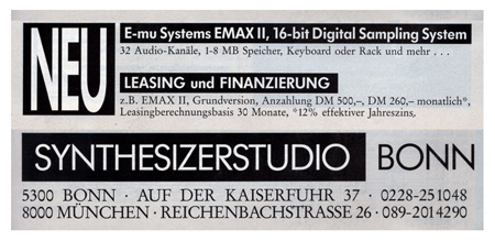 NEU - E-mu Systems EMAX II, 16-bit Digital Sampling System