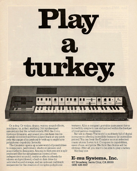 Play a turkey.
