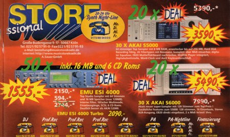 50 x EMU ESI 4000 incl. 16 MB und 6 CD Roms