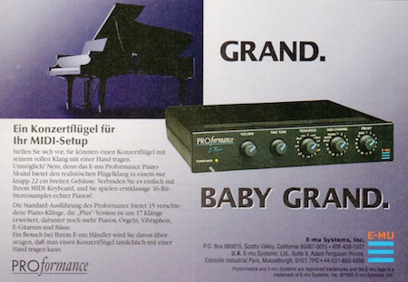 Grand. Baby Grand. Ein Konzertflügel für Ihr MIDI-Setup
