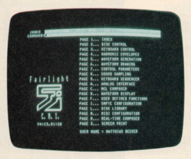 FAIRLIGHT: CMI: Index-Page