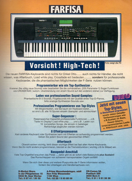 FARFISA - Vorsicht! High-Tech!