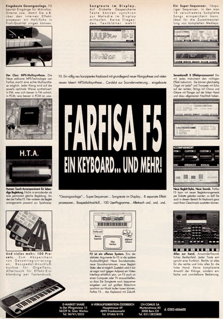 FARFISA F5 - Ein Keyboard... und mehr!