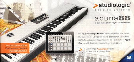 acuna 88 - expandable studio keyboard controller!