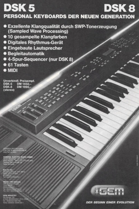 DSK 5 DSK 8 - Personal Keyboards der neuen Generation
