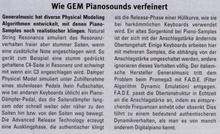 Wie GEM Pianosounds verfeinert