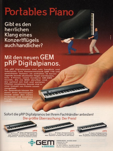 Portables Piano - Gibt es den herrlichen Klang eines Konzertflügels auch handlicher? Portables Piano - Gibt es den herrlichen Klang eines Konzertflügels auch handlicher?
