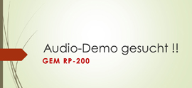 Audio-Demo gesucht !!