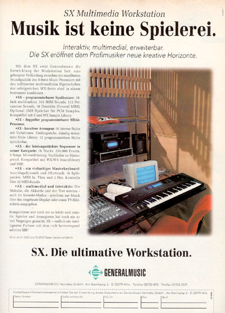 SX Multimedia Workstation - Musik ist keine Spielerei.