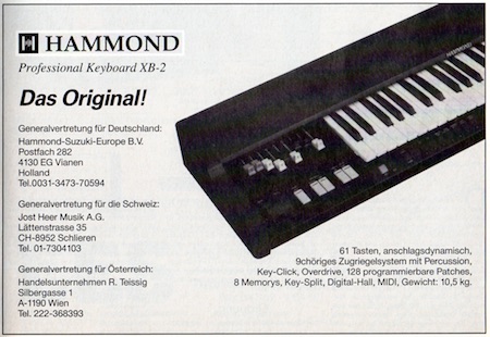 HAMMOND - Professional Keyboard XB-2: Das Original!