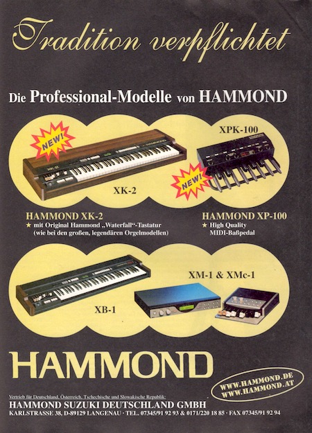 Tradition verpflichtet - die Professional-Modelle von HAMMOND