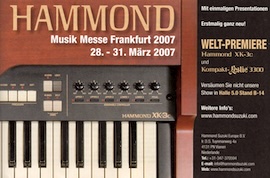 WELT-PREMIERE Hammond XK-3c
