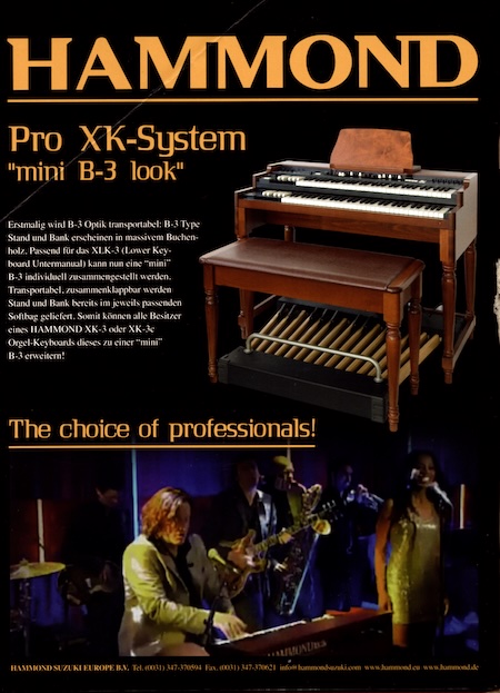 HAMMOND Pro XK-System „mini B3 look“ The coice of professionals!
