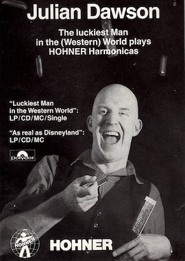 Julian Dawson ... plays HOHNER Harmonicas