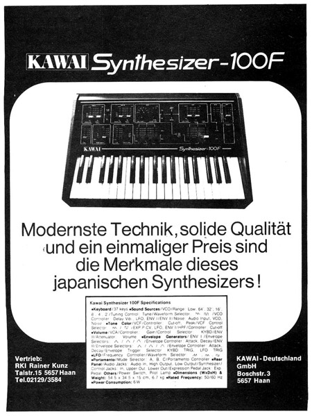 KAWAI Synthesizer-100F