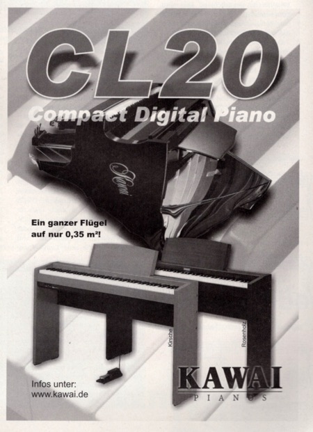 CL20 Compact Digital Piano - Ein ganzer Flügel auf nur 0,35qm!