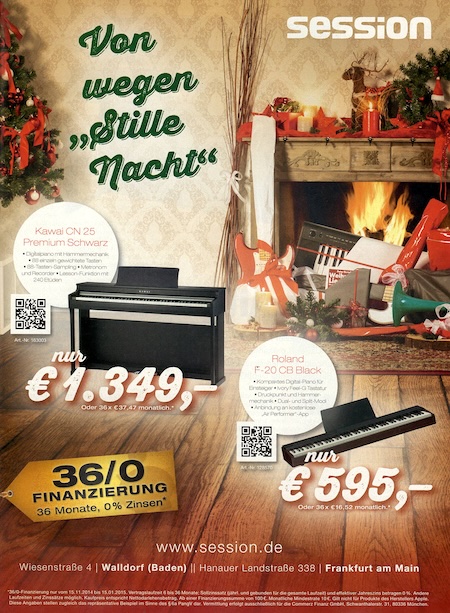 Von wegen „Stille Nacht“ - Kawai CN25 Premium Schwarz