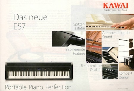 Das neue ES7 - Portable. Piano. Perfection. Das neue ES7 - Portable. Piano. Perfection.
