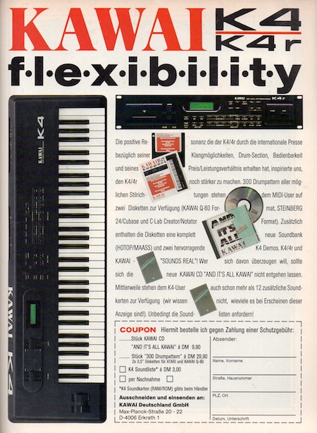 KAWAI K4 K4r Flexibility