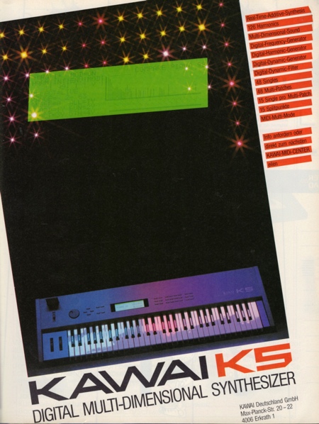 KAWAI K5 DIGITAL MULTI-DIMENSIONAL SYNTHESIZER