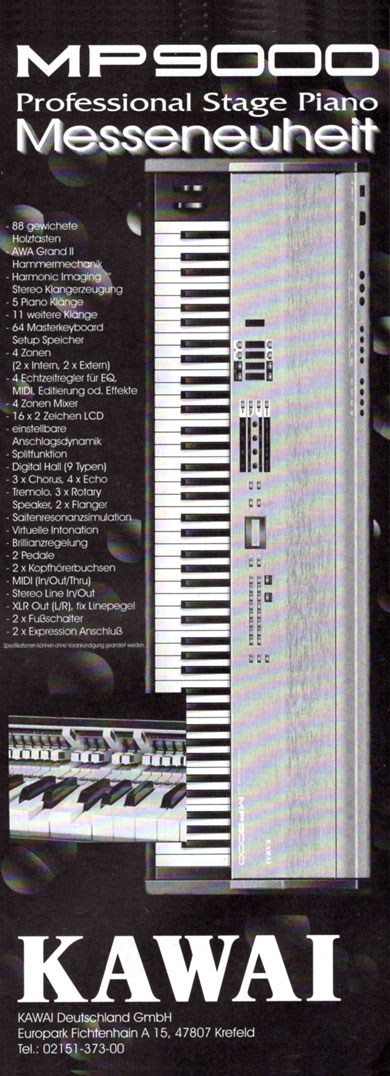 MP9000 - Professional Stage Piano - Messeneuheit