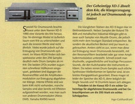 Nachschlag Kawai XD-5 Nachschlag Kawai XD-5