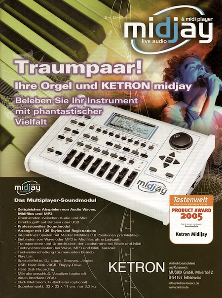 Traumpaar! Ihre Orgel und KETRON midjay