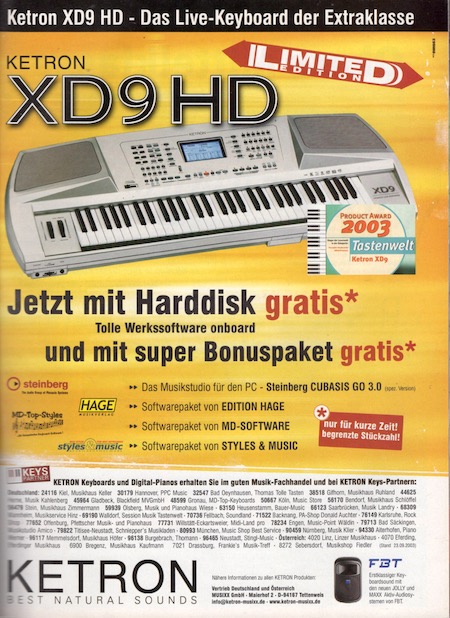 Ketron XD9 HD - Das Live-Keyboard der Extraklasse