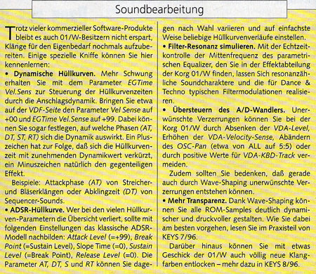 Soundbearbeitung