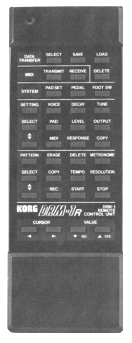 KORG: DRM-1: Fernbedienung