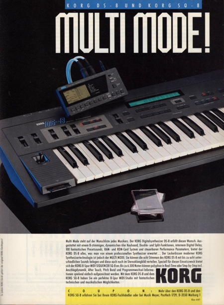 KORG DS-8 und KORG SQ-8 - MULTI MODE! KORG DS-8 und KORG SQ-8 - MULTI MODE!