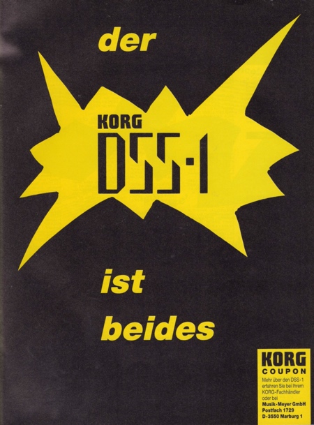 der KORG DSS-1 ist beides