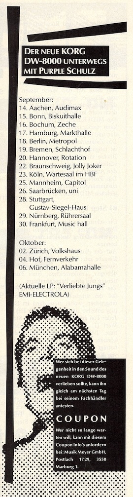 ... UNTERWEGS MIT PURPLE SCHULZ