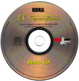 Demo-CD Korg EC Concert Pianos