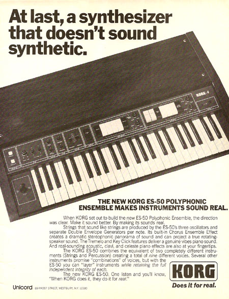 At last, a synthesizer that doesn't sound synthetic.