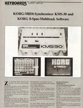 KORG KMS-30 mit 8-Spur-Multitrack Software