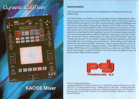 KAOSS Mixer - Dynamic DJ Mixer