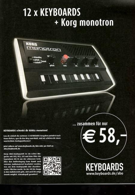 12 x KEYBOARDS + Korg Monotron 12 x KEYBOARDS + Korg Monotron