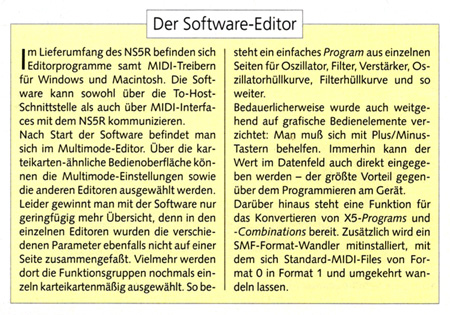 Der Software-Editor Der Software-Editor
