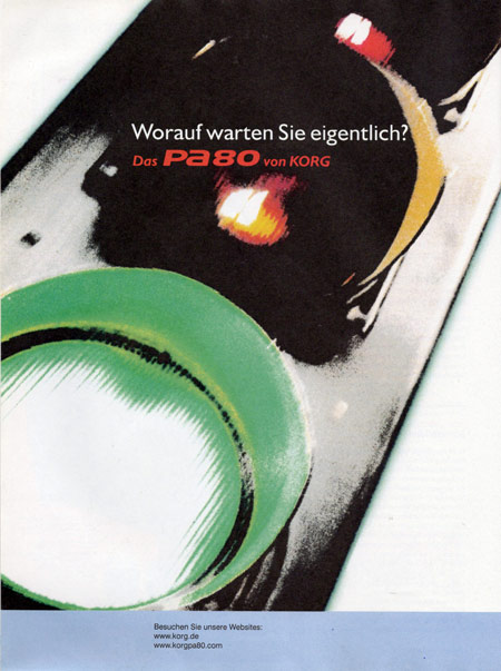 Worauf warten Sie eigentlich? Das PA80 von KORG