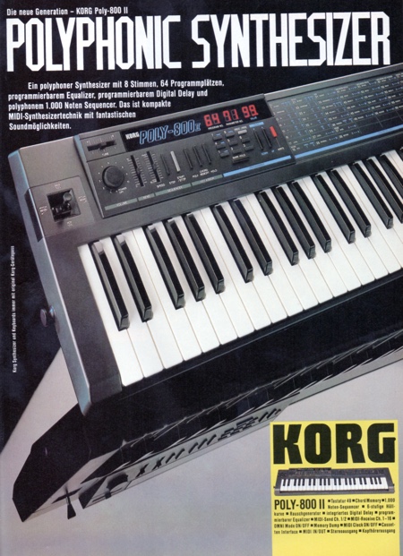 Die neue Generation - KORG Poly-800 II Polyphonic Synthesizer Die neue Generation - KORG Poly-800 II Polyphonic Synthesizer