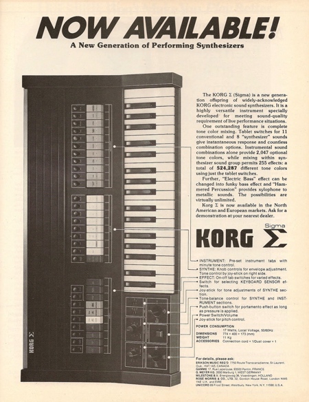 Now available! A New Generation of Performing Synthesizers