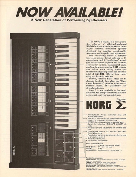 Now available! A New Generation of Performing Synthesizers Now available! A New Generation of Performing Synthesizers