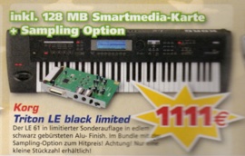 incl. 128 MB Startmedia-Karte - Sampling Option