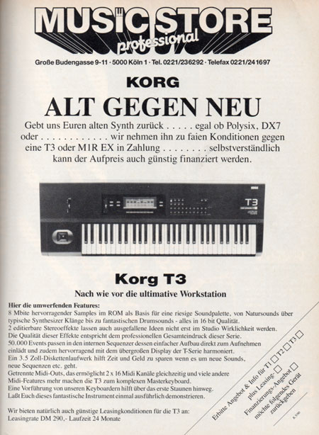 Korg Tauschaktion