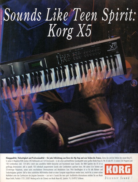 Sounds like Teen Spirit: Korg X5