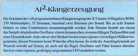 Die AI-2-Klangerzeugung