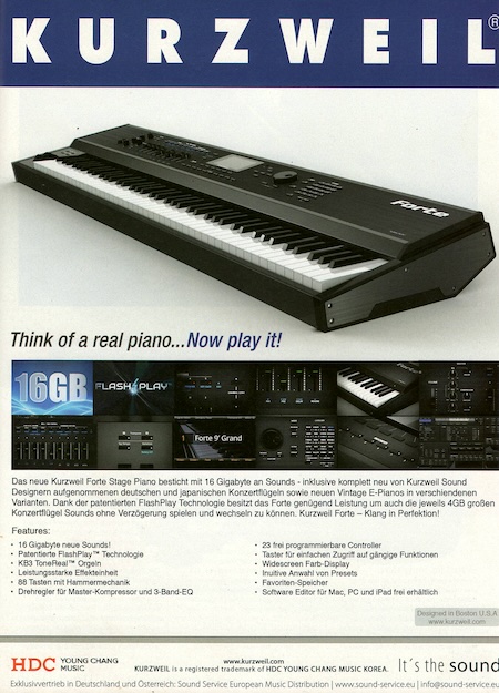 Think of a real piano...Now play it!